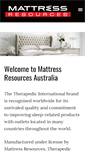 Mobile Screenshot of mattressresources.com.au