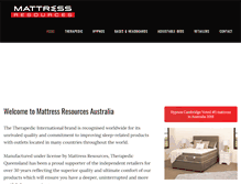 Tablet Screenshot of mattressresources.com.au